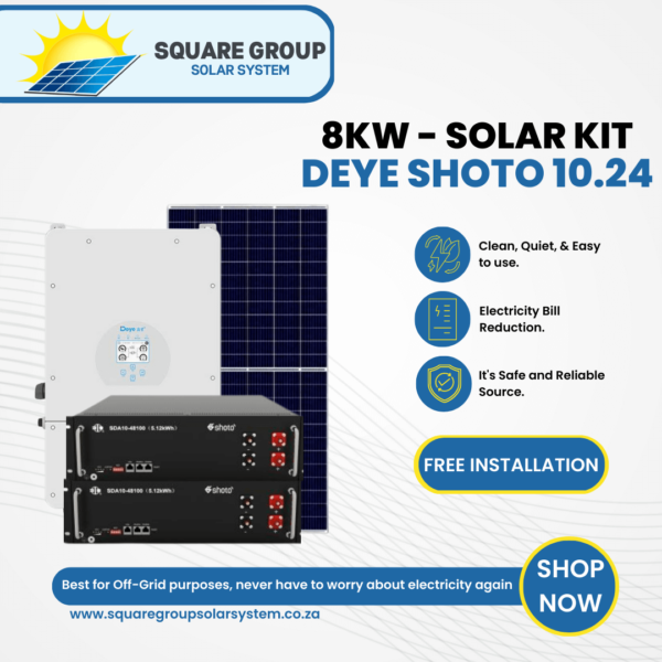 8KW Solar System Best for Off-Grid purposes, never have to worry about electricity again